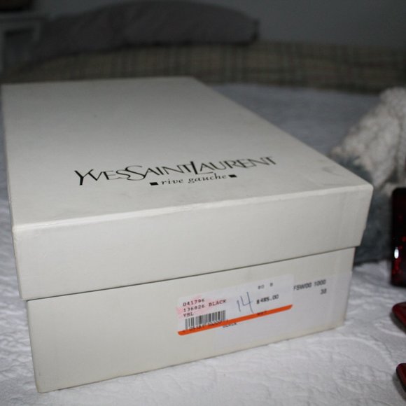 Tom ford for YSL Black Velvet & Red Lacquer shoes - Picture 5 of 6